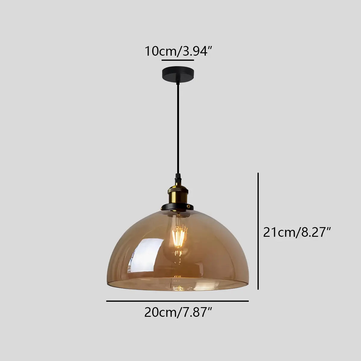 Mabel Glass Pendant Light for Kitchen Island | Desfino