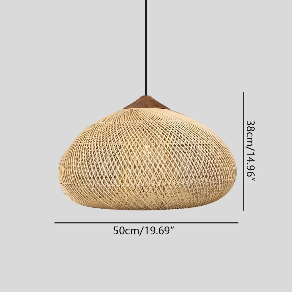Pendelleuchte im Rattanstil für das Esszimmer | Desfino