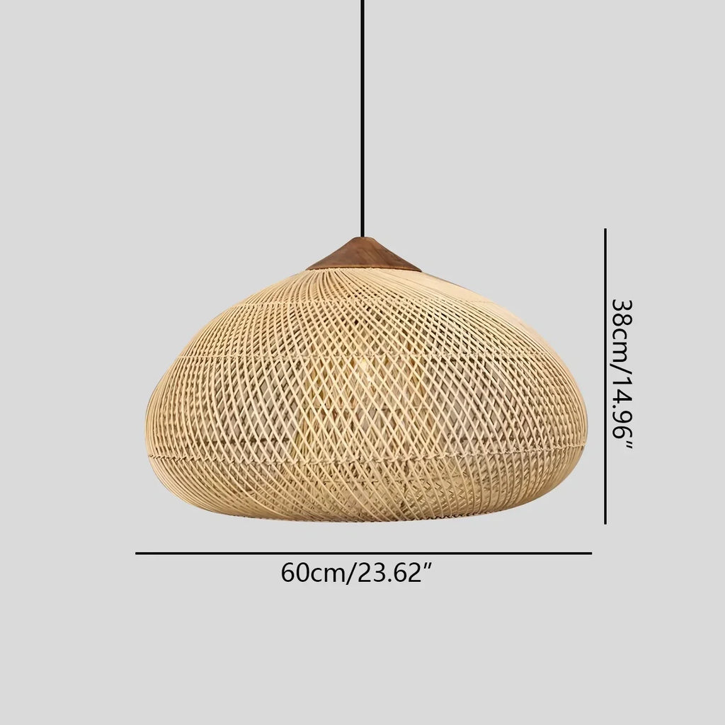 Pendelleuchte im Rattanstil für das Esszimmer | Desfino