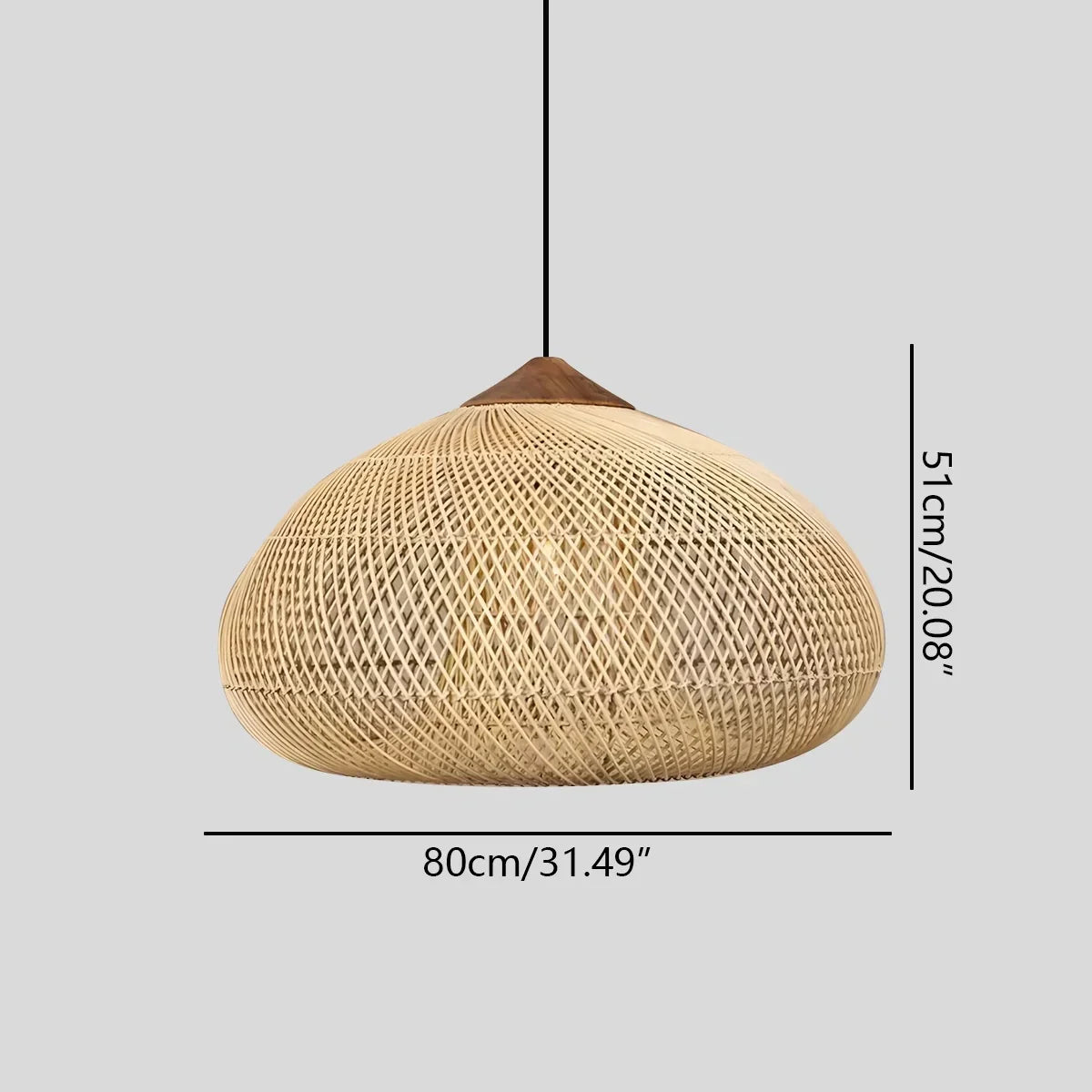 Pendelleuchte im Rattanstil für das Esszimmer | Desfino