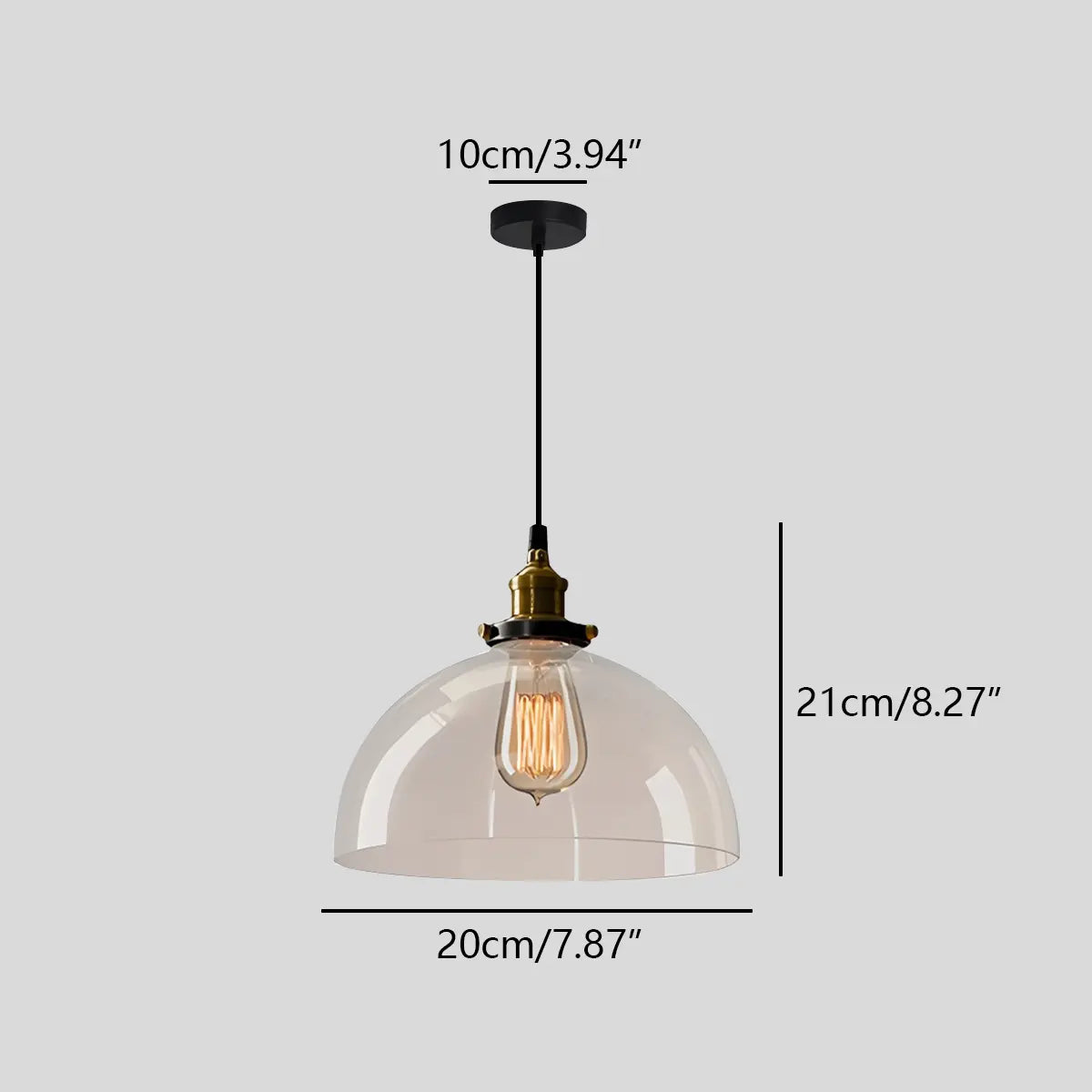Mabel Glass Pendant Light for Kitchen Island | Desfino