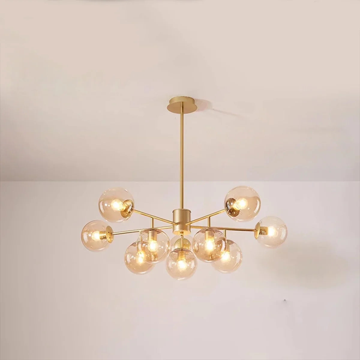 Camilla Glass Chandelier for Living Room | Desfino
