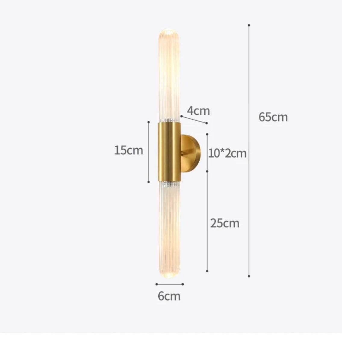 Lampada a stelo in vetro Nova — lampada moderna nordica per la casa - Desfino