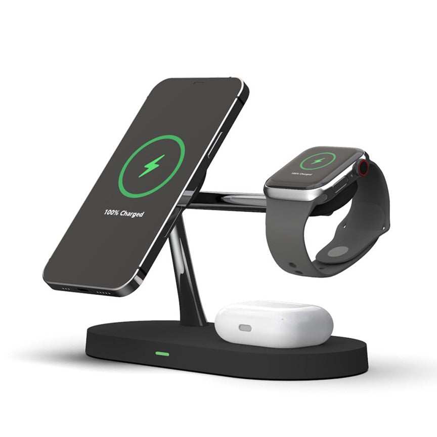 Voltiva 4-in-1マグネット式Qiワイヤレス充電器（スマートフォン、ウォッチ＆イヤホン用） - Desfino