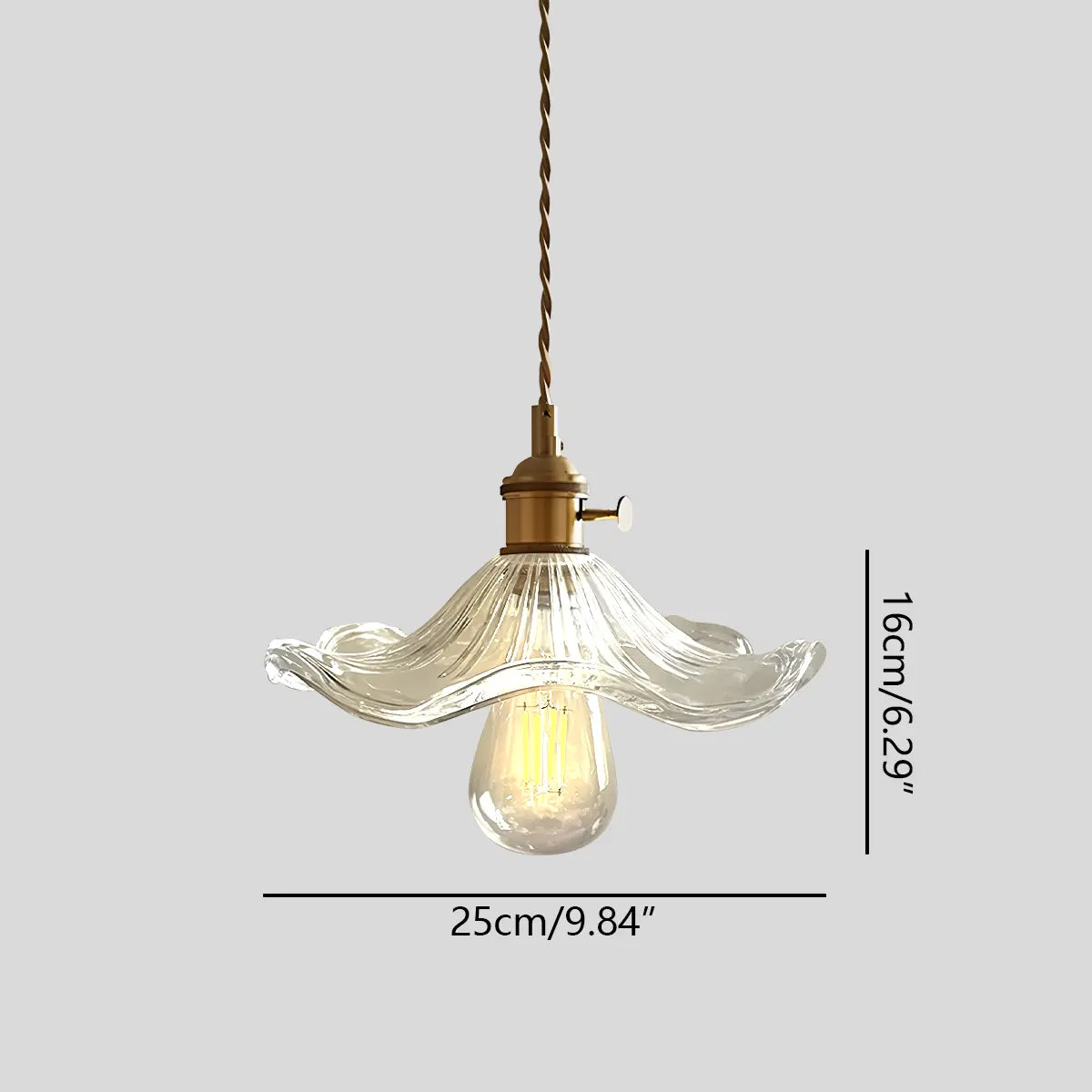 Isabel Glass Pendant Light for Kitchen Island | Desfino