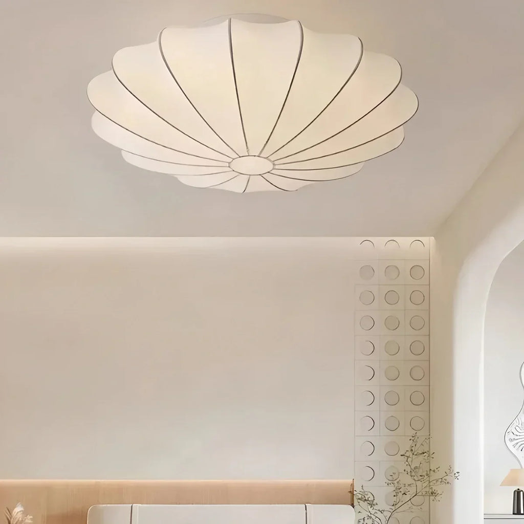 Moderne Deckenleuchte in Seidenlaternenform für das Schlafzimmer | Desfino