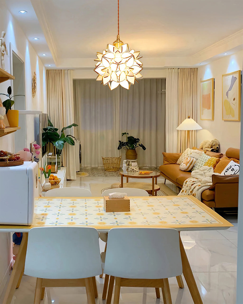 Capiz Pendant Lamp for Dining Table | Desfino