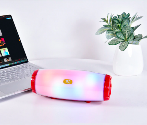 Przenośny głośnik Bluetooth EchoWave LED — światła zmieniające kolory | Desfino