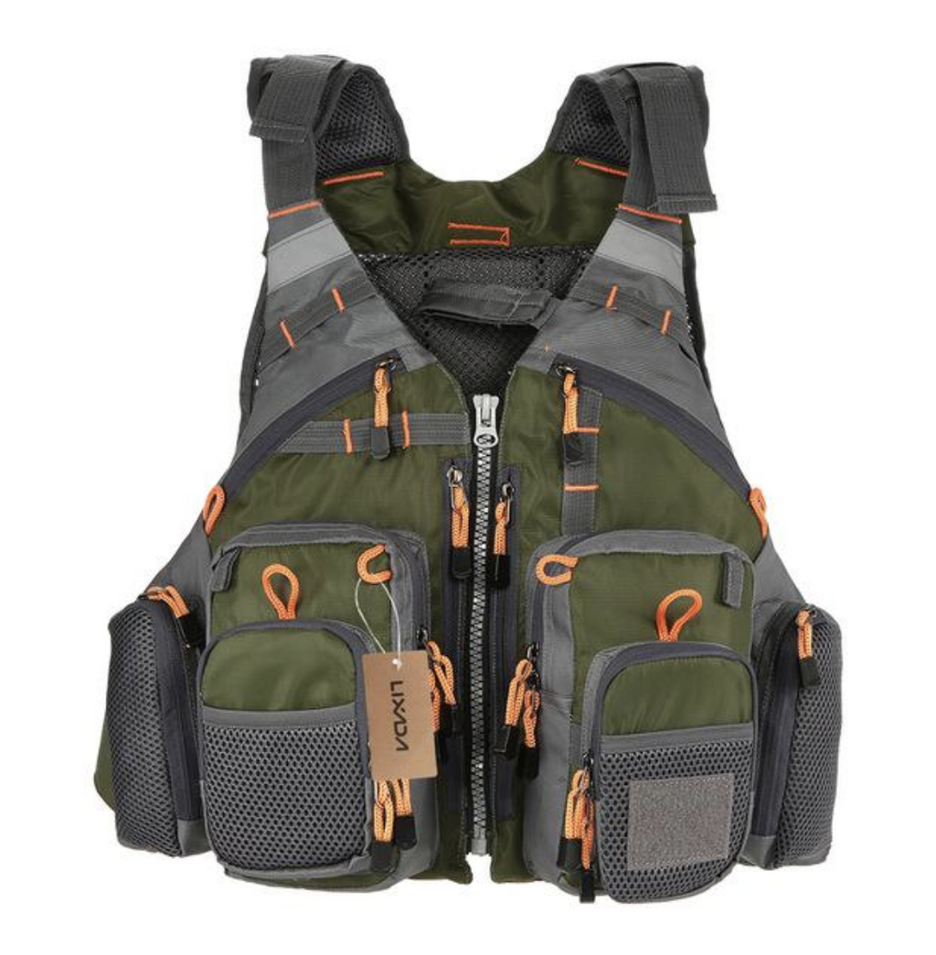 CastAway Angler Life Vest — 11+ Pockets Hands-Free Storage