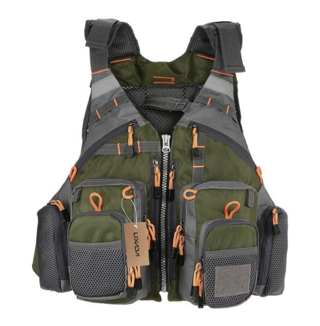 CastAway Angler Life Vest — 11+ Pockets Hands-Free Storage