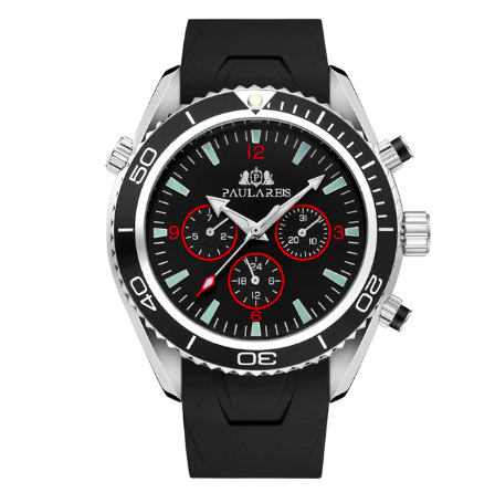 Trevon Men's Automatic Self-Winding Mechanical Watch, Rubber Strap - Desfino