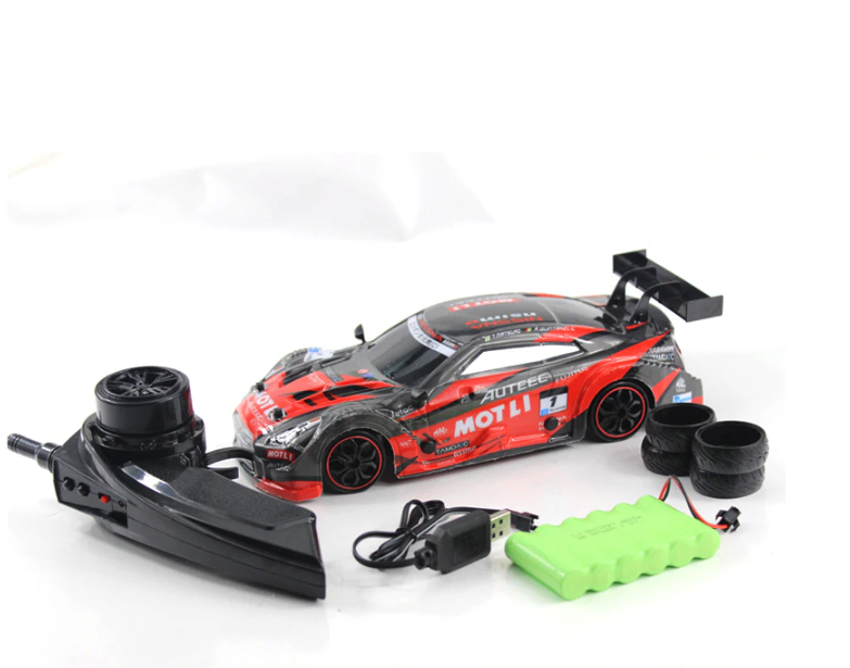 Voiture de course télécommandée style GT Zentrix - Portée de 50m, 25 km/h - Desfino