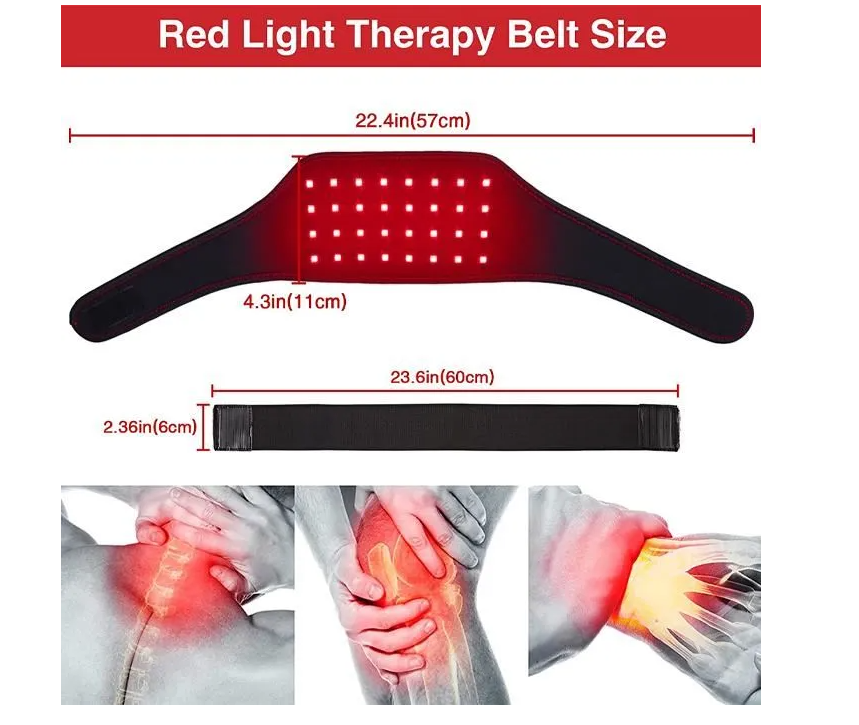 Rotlicht-Therapiegürtel – 630nm-Rotlicht & 850nm-Nahinfrarot-LED - Desfino