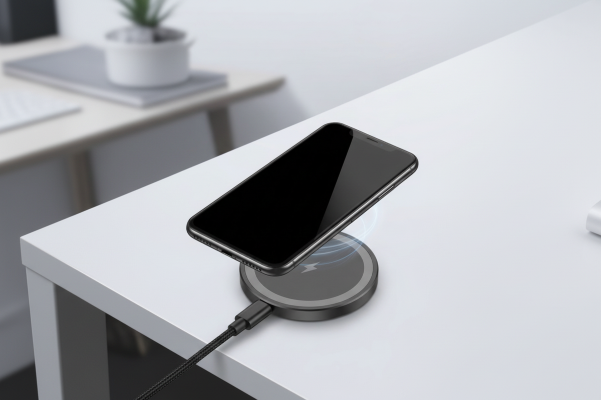 15-W-Qi-Ladegerät — Magnetischer Pop-up-Ständer für iPhone & Samsung - Desfino