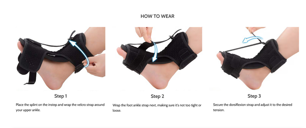 Suporte ajustável para pé pendente — Suporte do tornozelo para caminhar naturalmente | Desfino