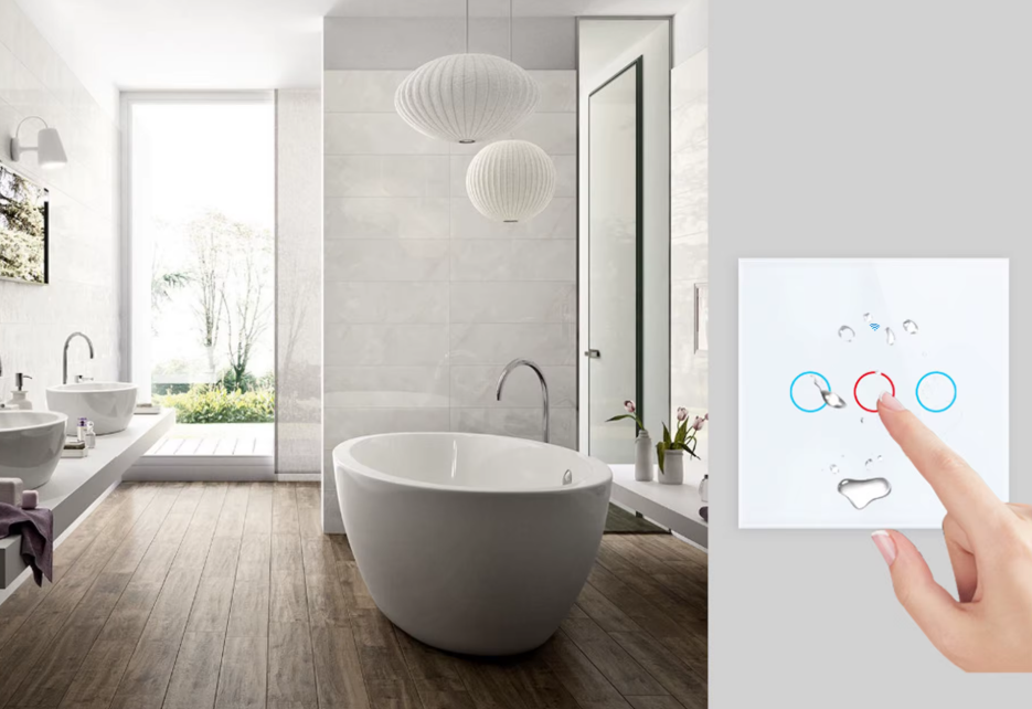 Dotykowy włącznik światła WiFi — Alexa i Google Home, bez przewodu neutralnego, bez huba - Desfino