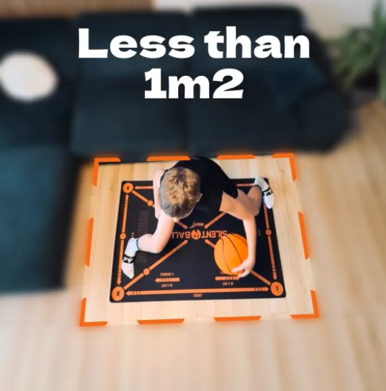 Basketball-Trainingsset — lautloses Dribbling, Matte & rutschfeste Socken | Desfino