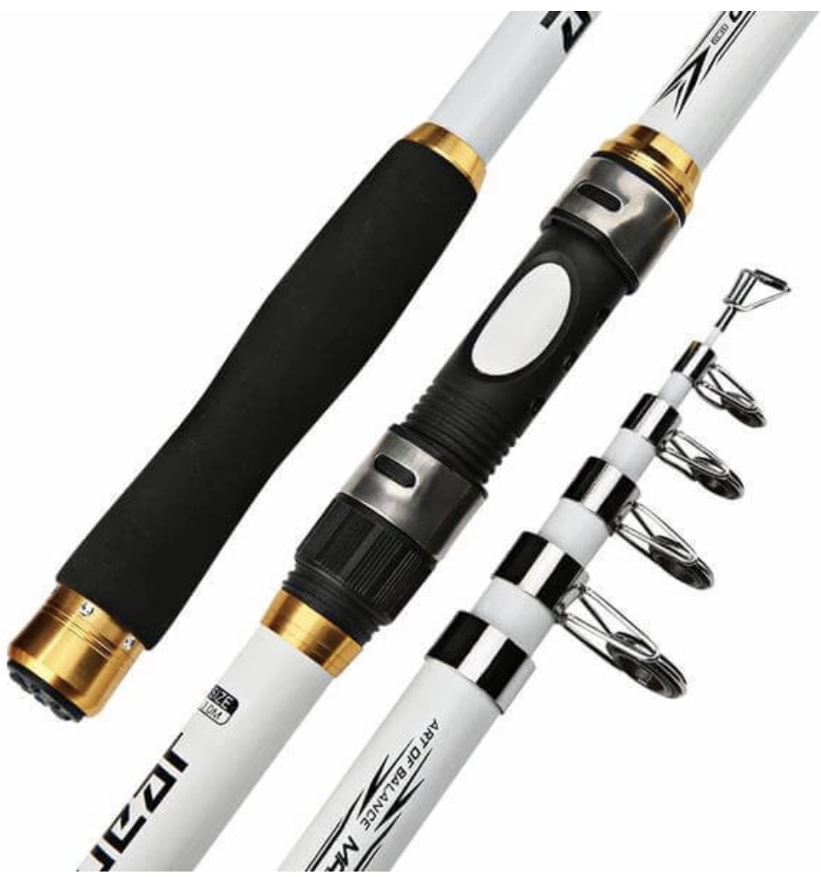 Teleskopický rybářský prut Marinex z uhlíkových vláken — 2.1–3.6m, výsuvný - Desfino