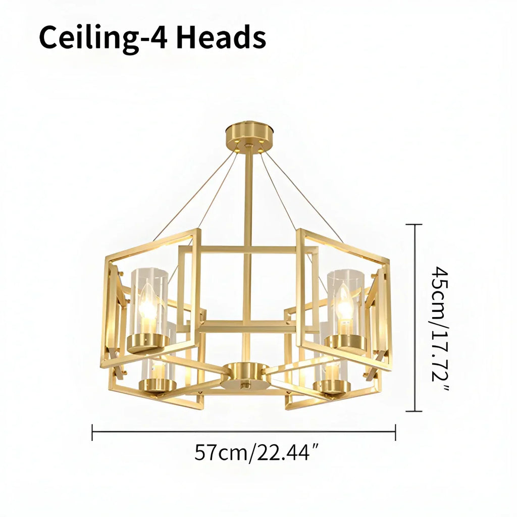 Modern Luxury All Copper Chandelier | Desfino
