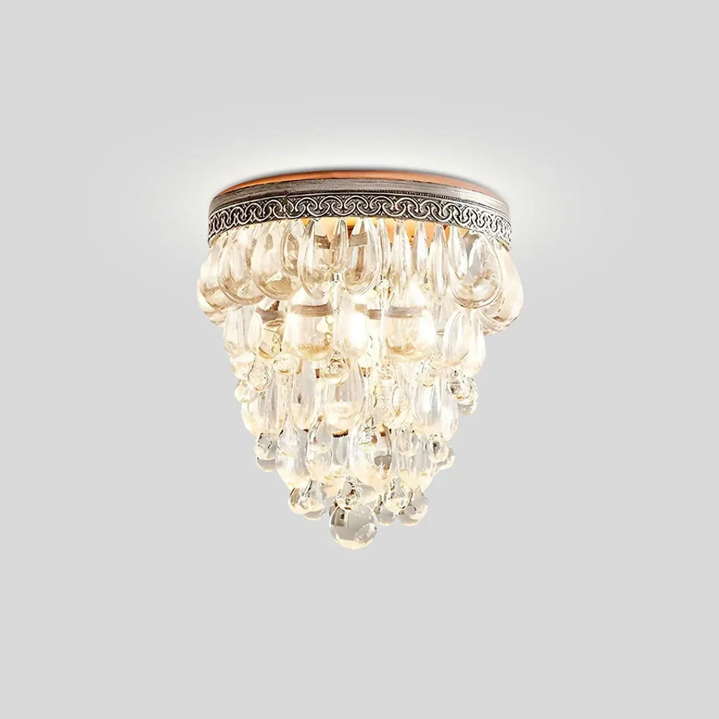 Vintage Crystal Pendent Light for Living Room | Desfino