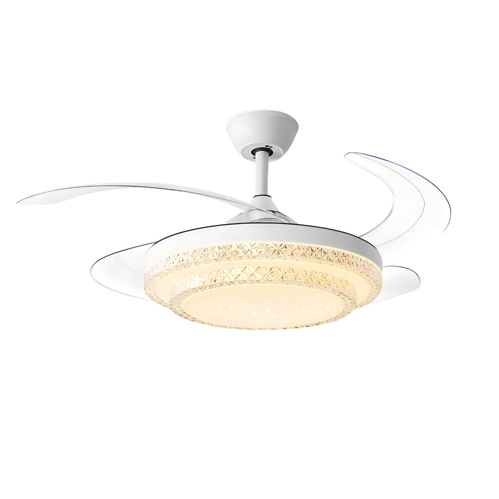 Dimmable Remote Hugger Ceiling Fan Light | Desfino