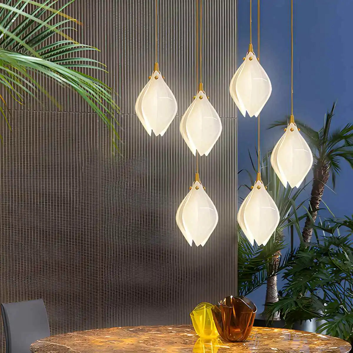 Keramik-Knospen-Hängeleuchte für moderne Innenräume | Desfino