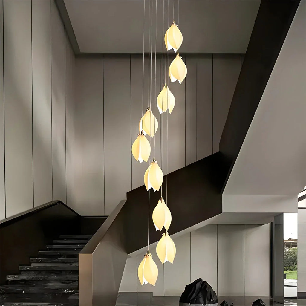 Keramik-Knospen-Hängeleuchte für moderne Innenräume | Desfino