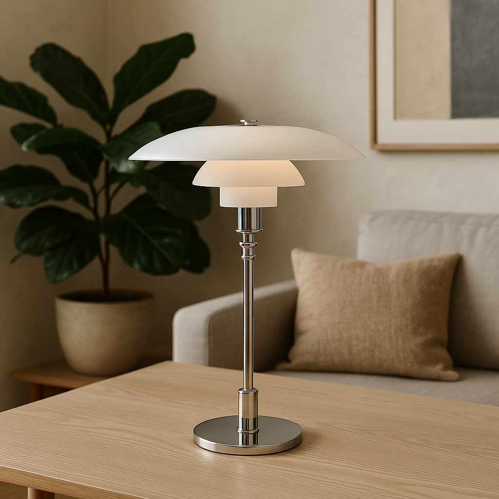 Nordvik dimmbare LED-Tischlampe – warmes Licht, skandinavischer Stil - Desfino
