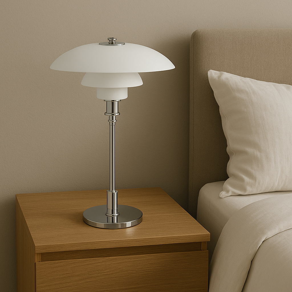 Nordvik dimmbare LED-Tischlampe – warmes Licht, skandinavischer Stil - Desfino