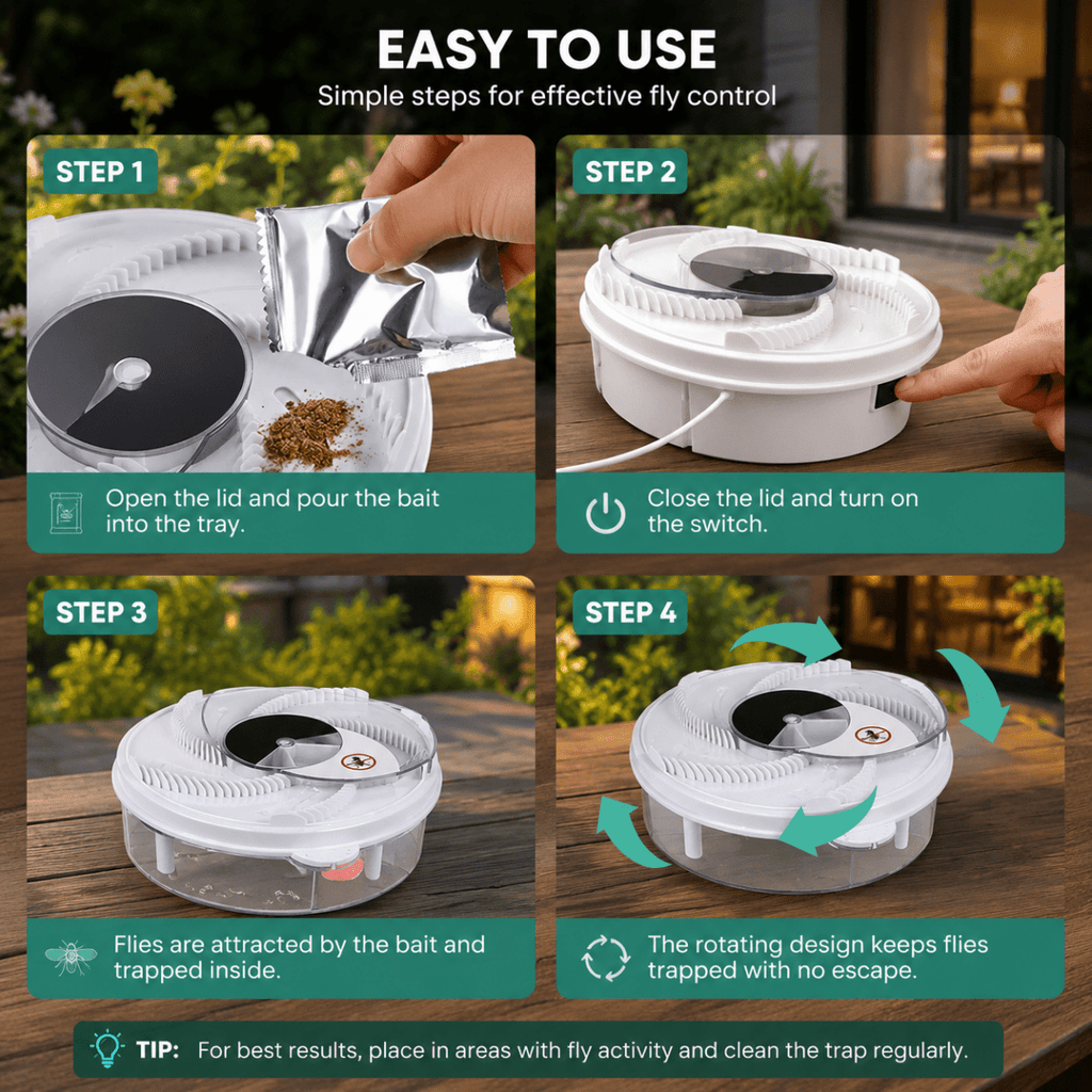 ECOTRAPX Silent Fly Catcher — Noiseless Insect Control Device - Desfino