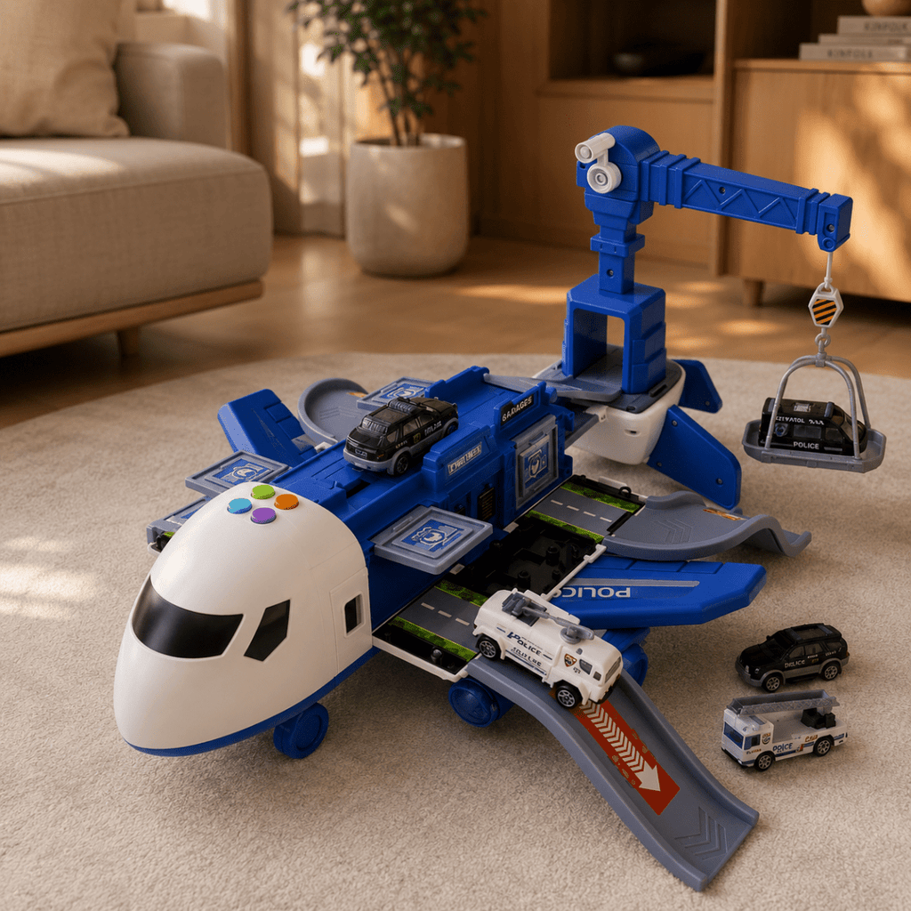AIRTREX Flugzeug-Spielset — Fantasievolles Abenteuerspielzeug mit Missionen - Desfino