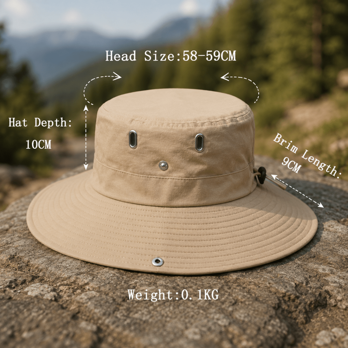 SOLARCREST Eventyrhatt med UV-beskyttelse — Behagelig solbeskyttelse - Desfino