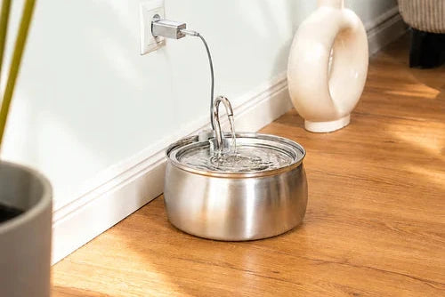 4L Stainless Steel Cat Water Fountain — Quiet Pump, Multi-Stage Filtration