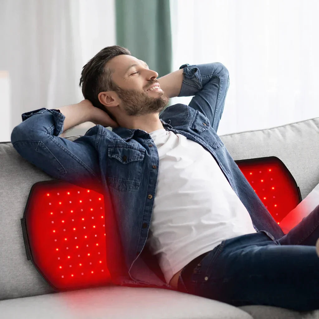 Rødt og nær-infrarødt lysterapipanel — 250 LED'er, 30W, 5 varmeindstillinger - Desfino