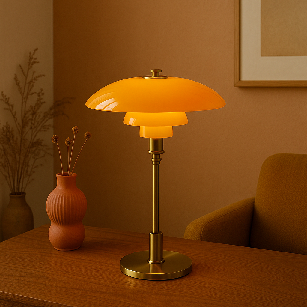 Nordvik dimmbare LED-Tischlampe – warmes Licht, skandinavischer Stil - Desfino