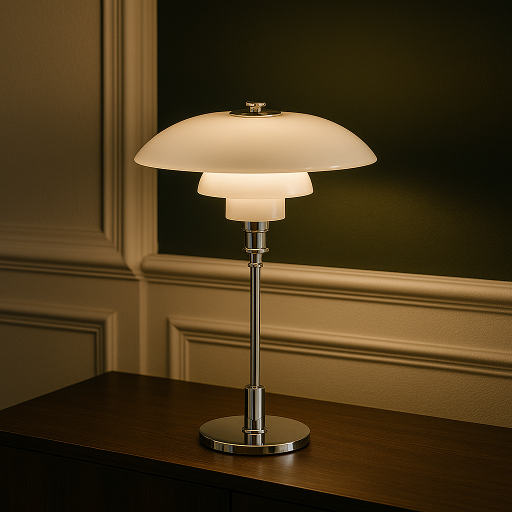 Nordvik dimmbare LED-Tischlampe – warmes Licht, skandinavischer Stil - Desfino