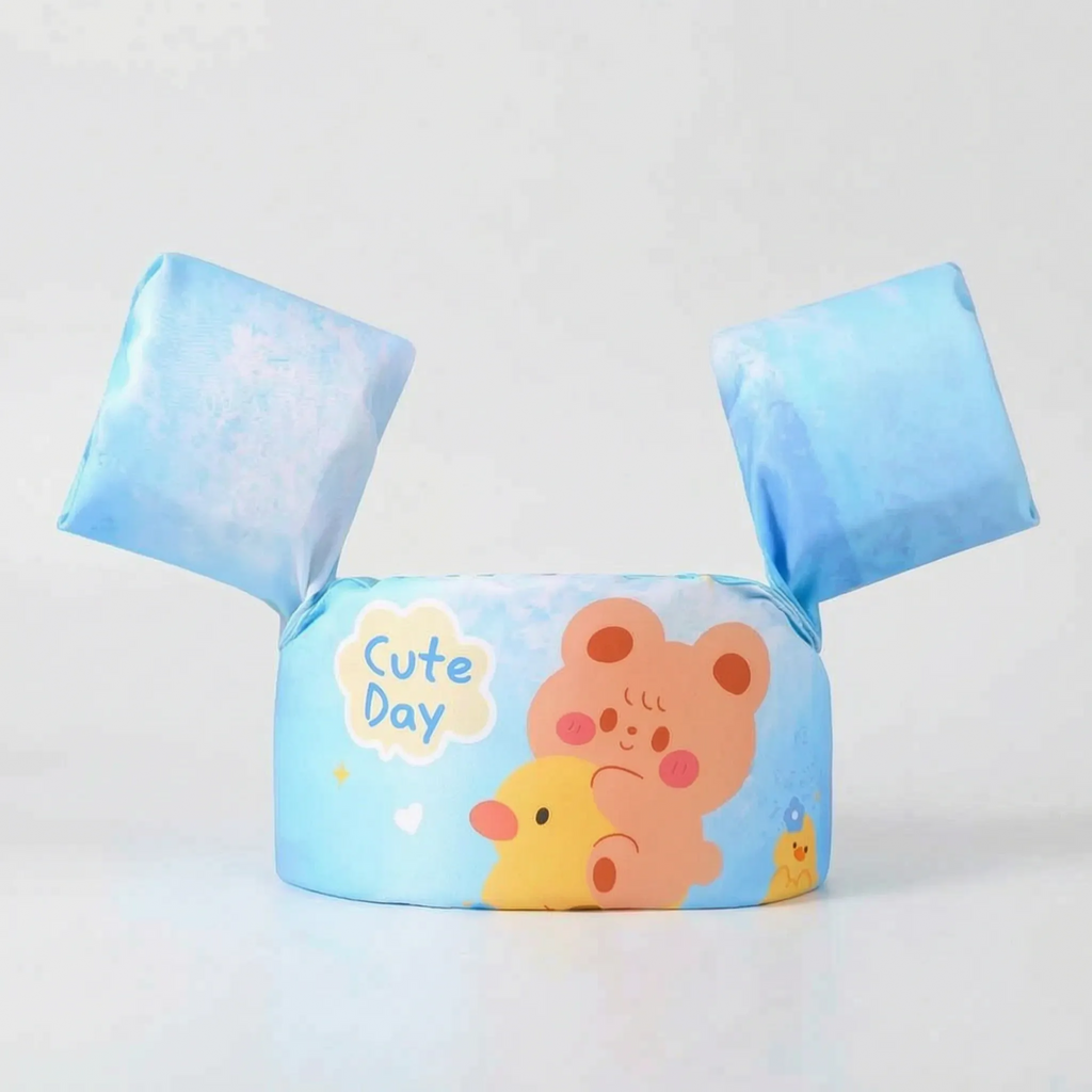 Galleggiante da nuoto per bambini per petto e braccia Bubbix - stampa a cartoni animati | Desfino