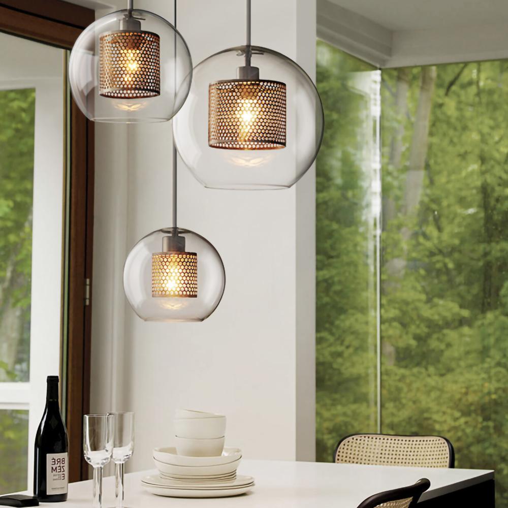 Chiswick Glass Pendant Light for Kitchen Island | Desfino