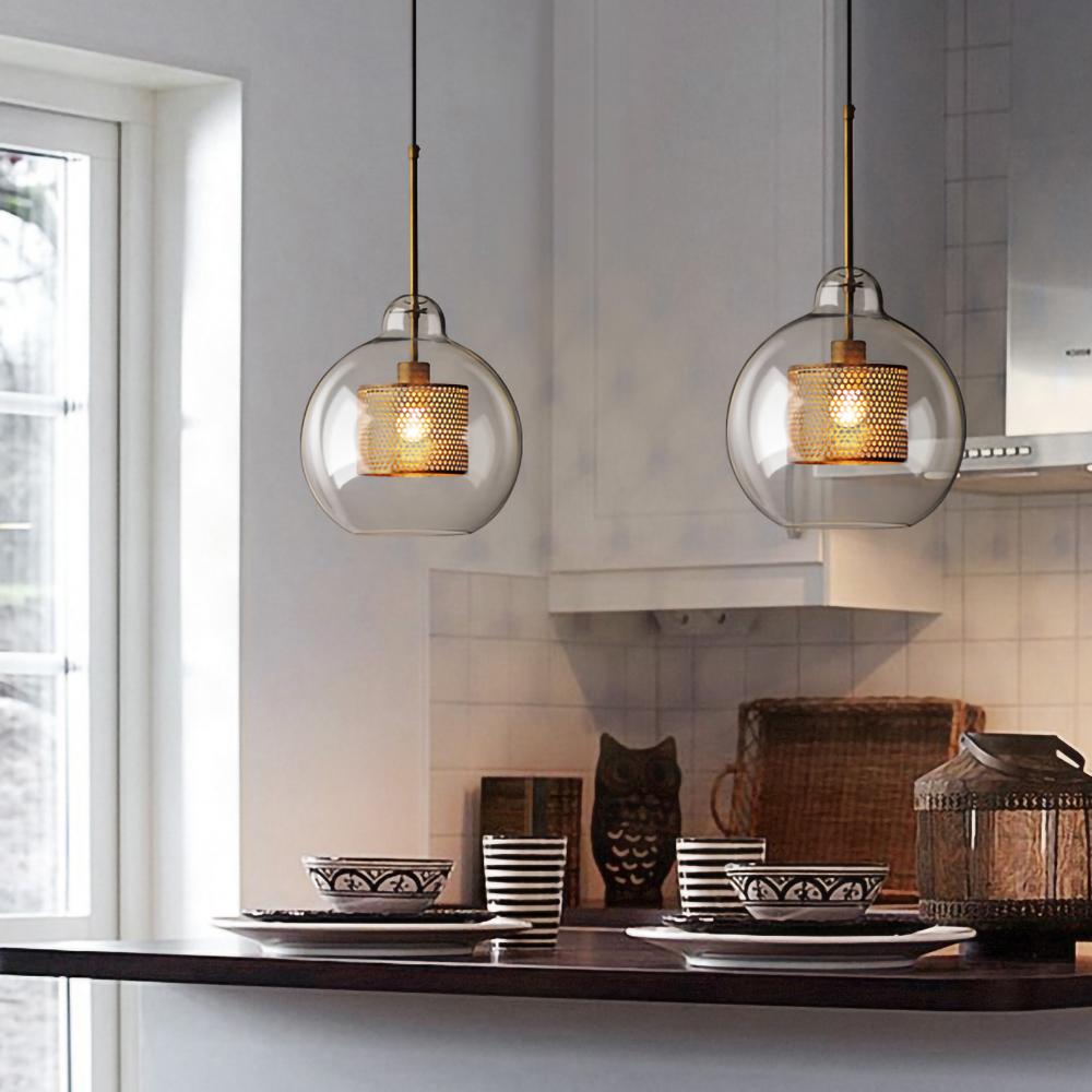 Chiswick Glass Pendant Light for Kitchen Island | Desfino