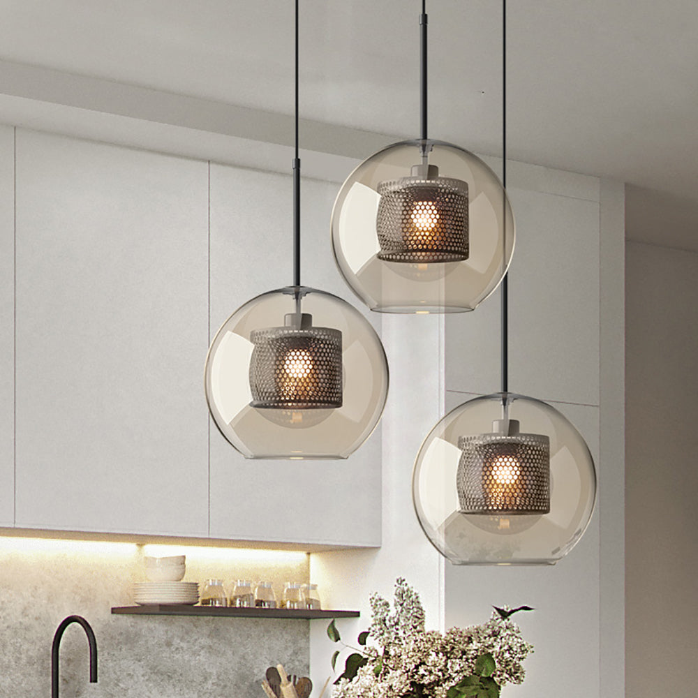 Chiswick Glass Pendant Light for Kitchen Island | Desfino