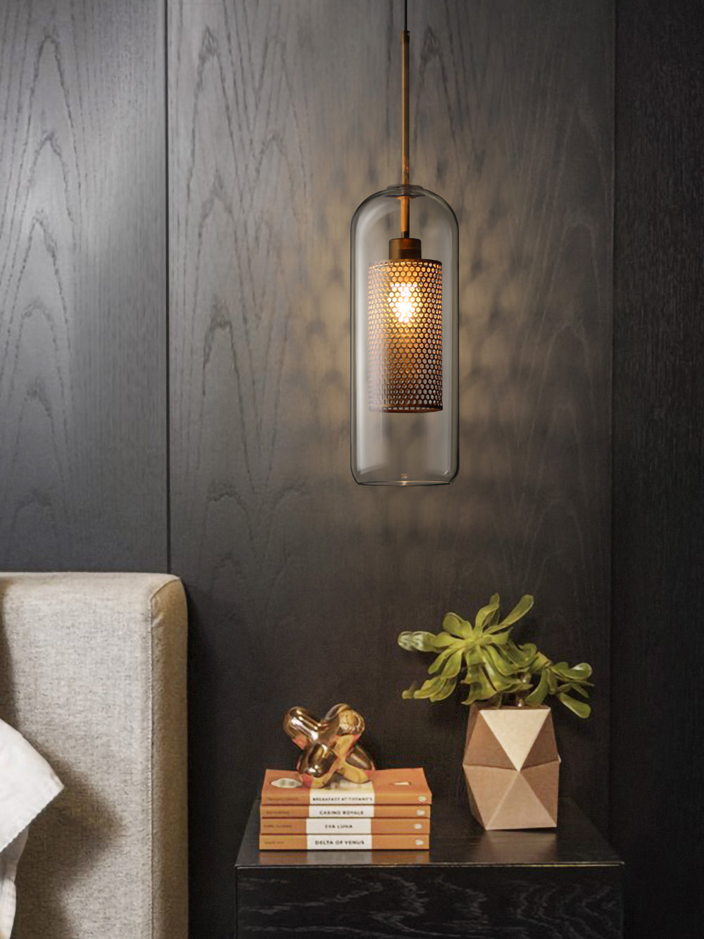 Chiswick Glass Pendant Light for Kitchen Island | Desfino