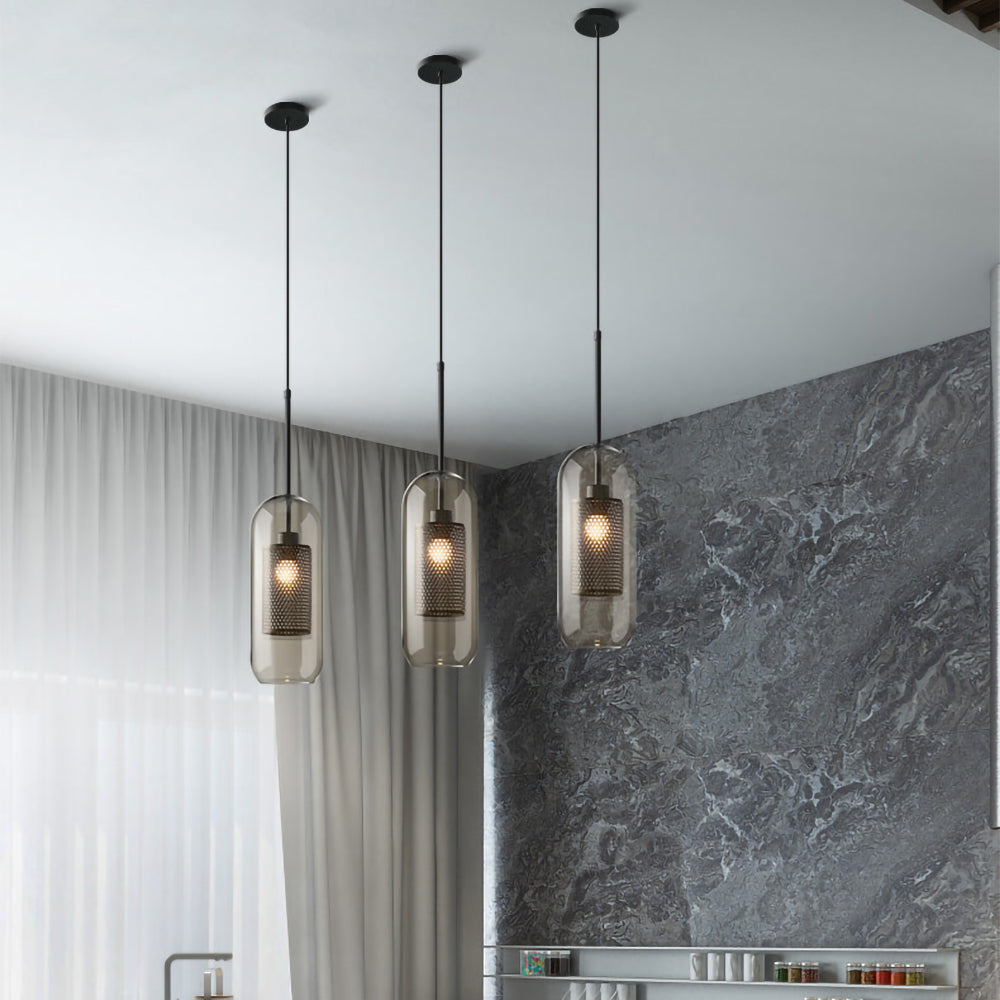 Chiswick Glass Pendant Light for Kitchen Island | Desfino