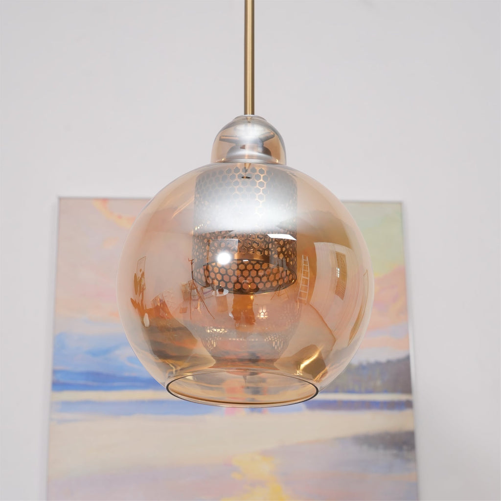 Chiswick Glass Pendant Light for Kitchen Island | Desfino