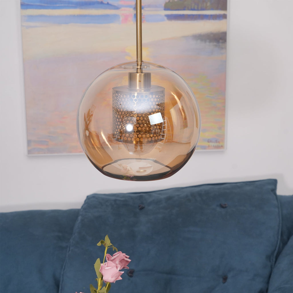Chiswick Glass Pendant Light for Kitchen Island | Desfino