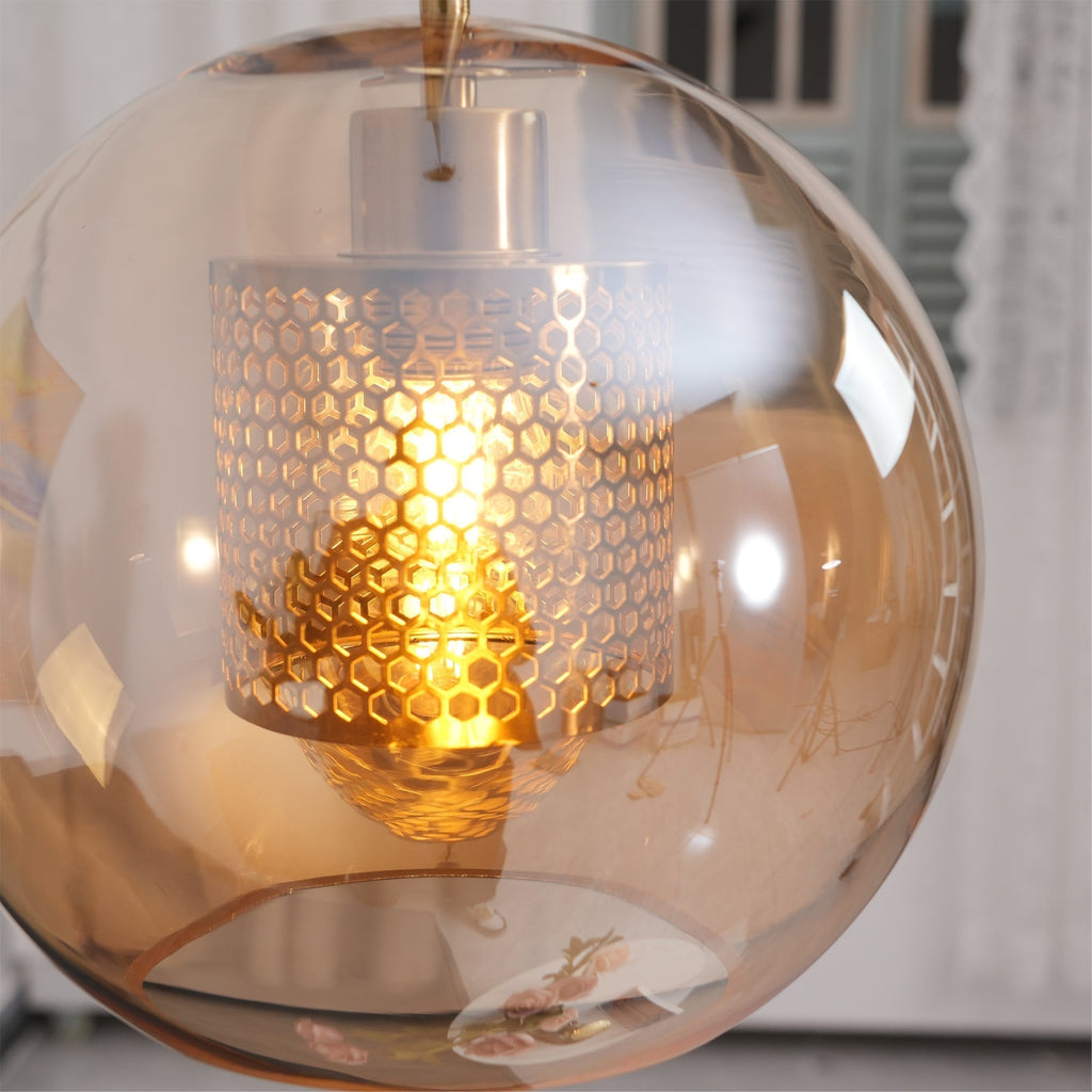 Chiswick Glass Pendant Light for Kitchen Island | Desfino