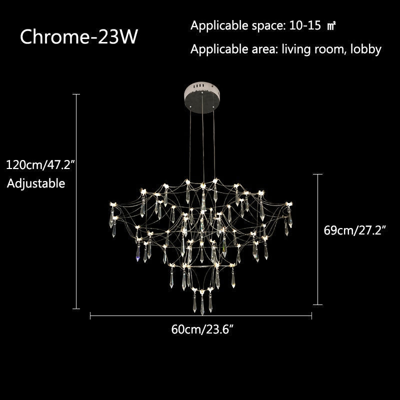 Adjustable Large Creativity Crystal Chandelier | Desfino