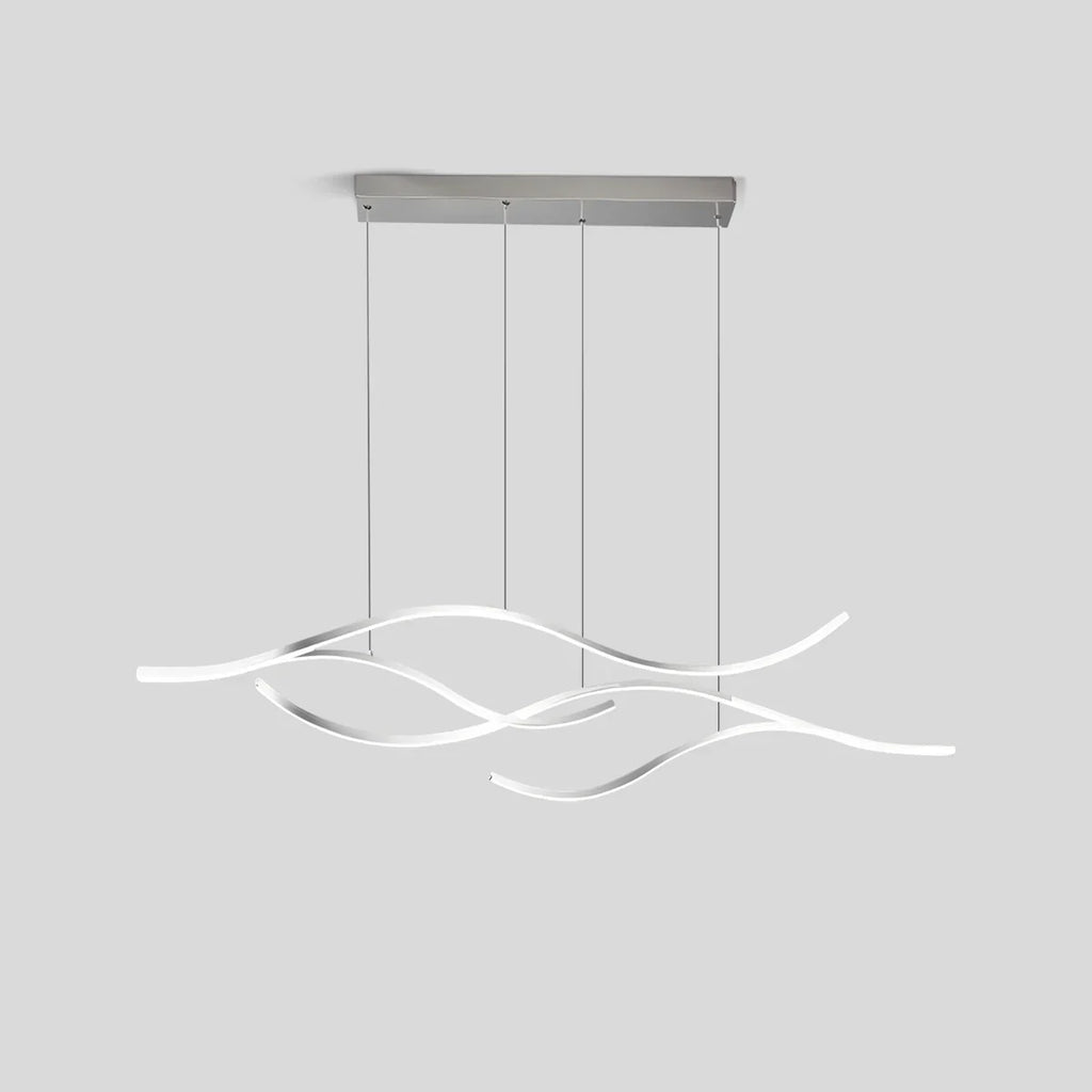 Moderne hängende Pendelleuchte in Wellenform | Desfino