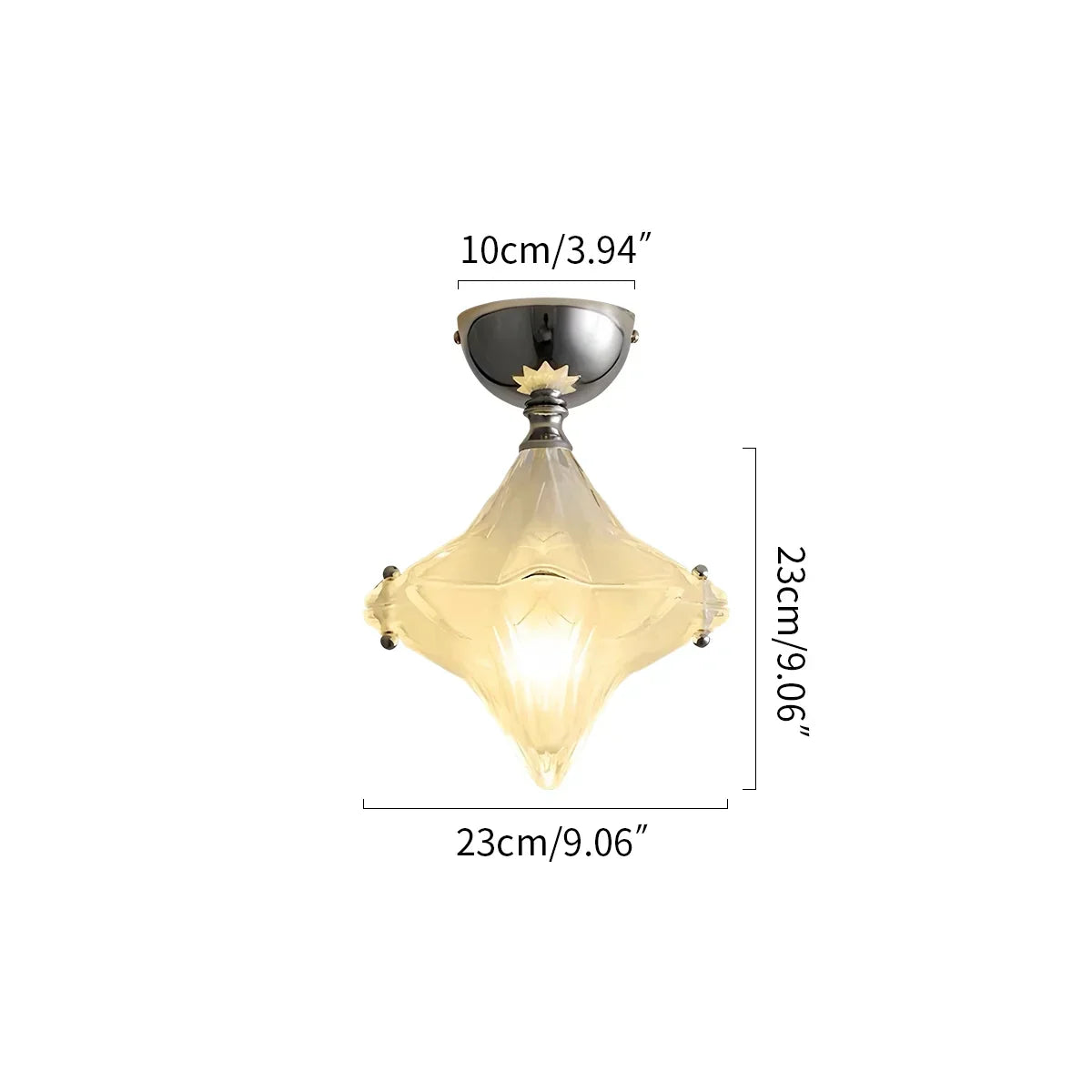 French Murano Star Glass Pendant Light | Desfino