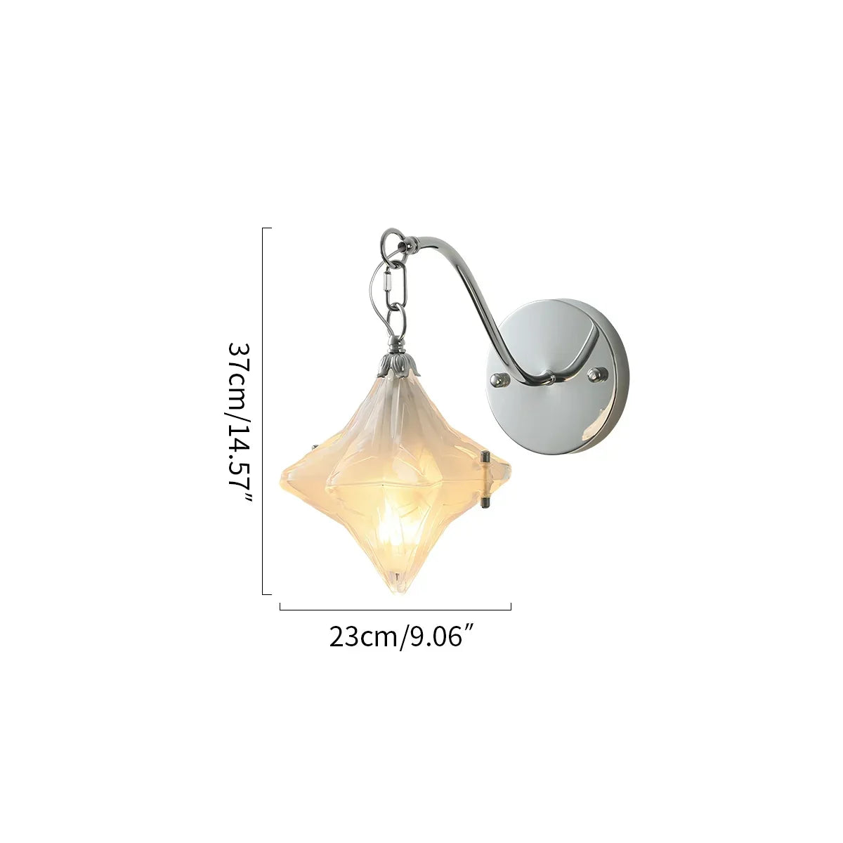 French Murano Star Glass Pendant Light | Desfino