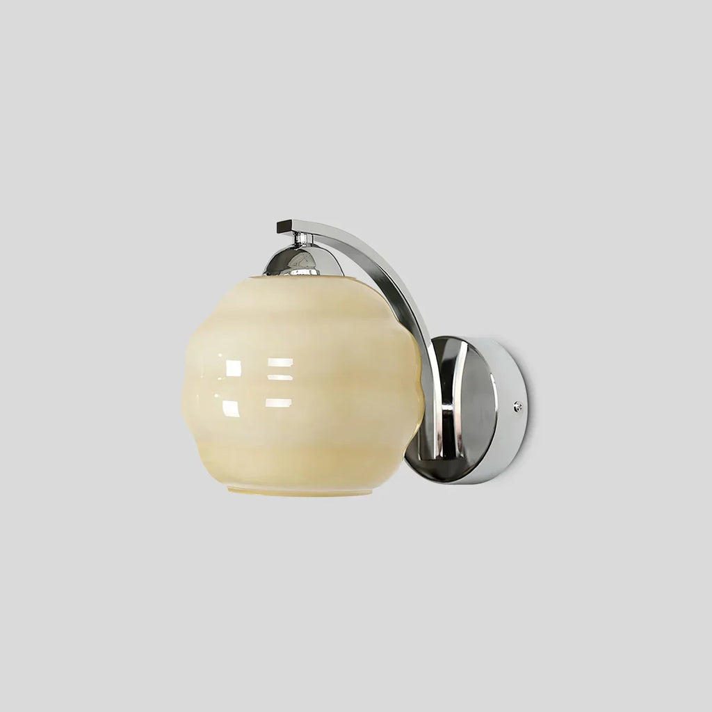 Vintage-Glaswandleuchte im Art-déco-Stil | Desfino